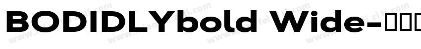 BODIDLYbold Wide字体转换